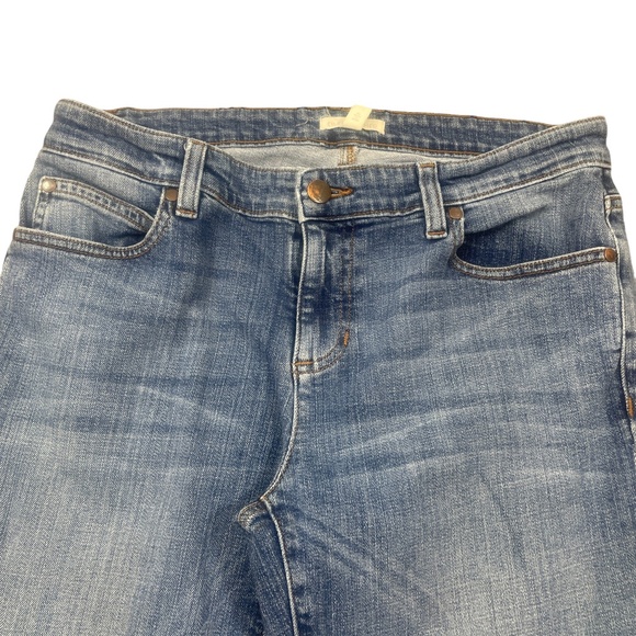 Eileen Fisher 6 Jeans Zipper Skinny Cotton Blend Denim - Picture 5 of 6